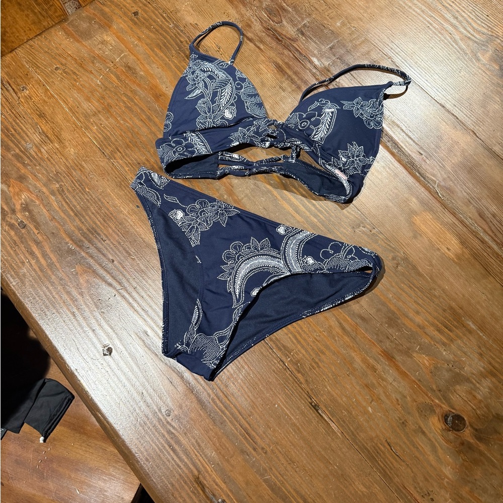 Carve Designs Navy Paisley Bikini